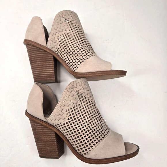 Vince Camuto Cream Ankle Booties - Picture 6 of 11